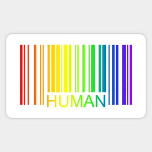 Human Pride Barcode Magnet